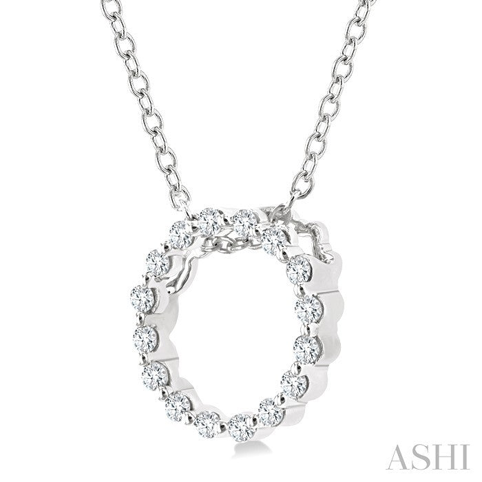 Petite Circle Diamond Fashion Pendant