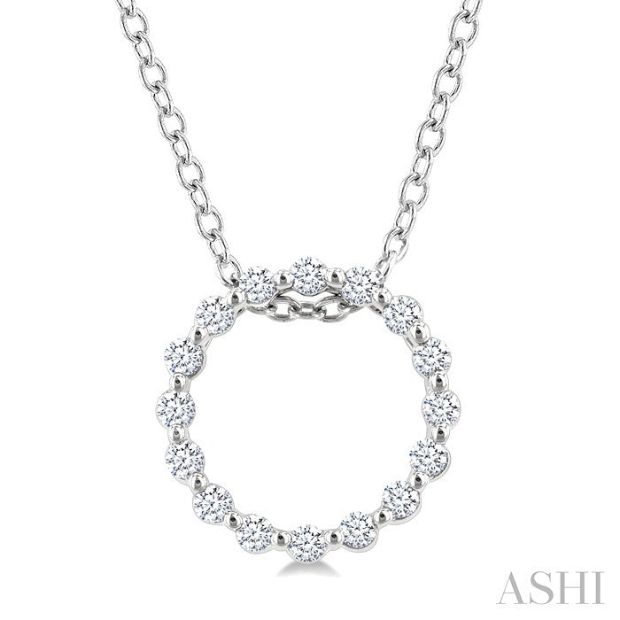 Petite Circle Diamond Fashion Pendant