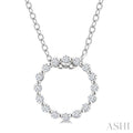 Petite Circle Diamond Fashion Pendant