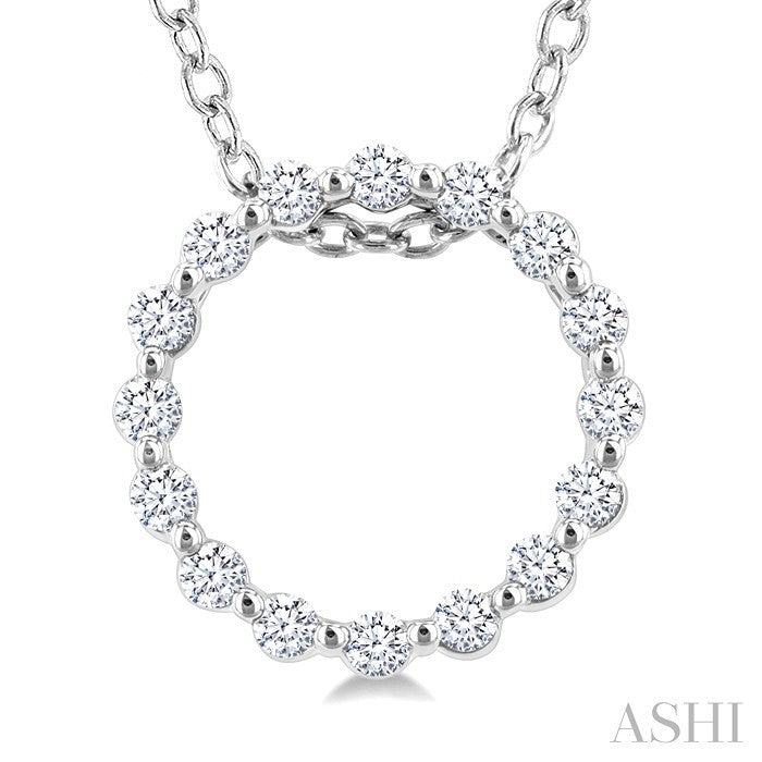 Petite Circle Diamond Fashion Pendant