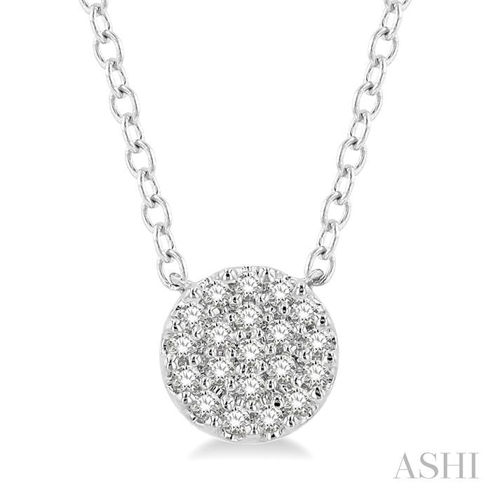 Disc Petite Diamond Fashion Pendant
