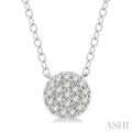 Disc Petite Diamond Fashion Pendant