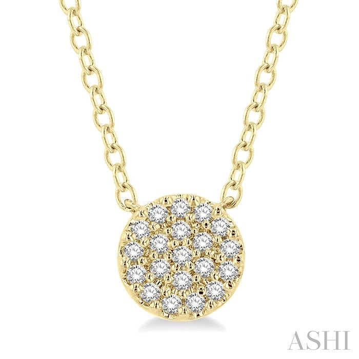 Disc Petite Diamond Fashion Pendant