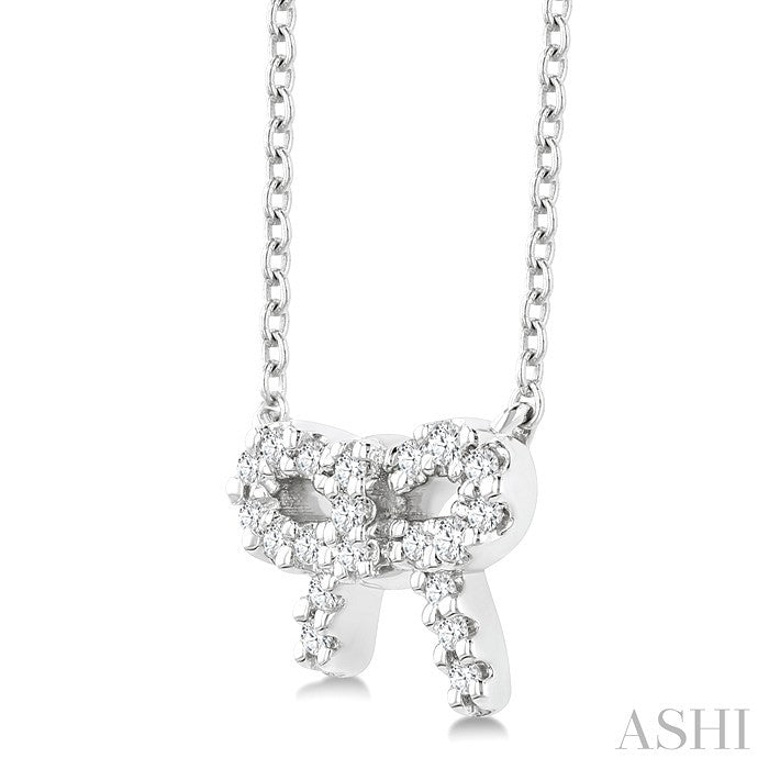 Bow Petite Diamond Fashion Pendant