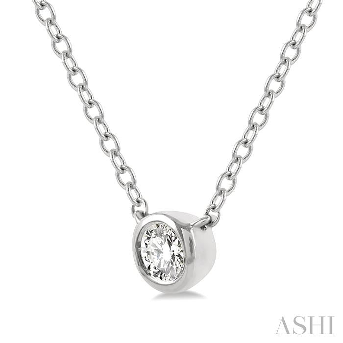 Bezel Set Petite Diamond Fashion Pendant