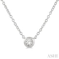 Bezel Set Petite Diamond Fashion Pendant