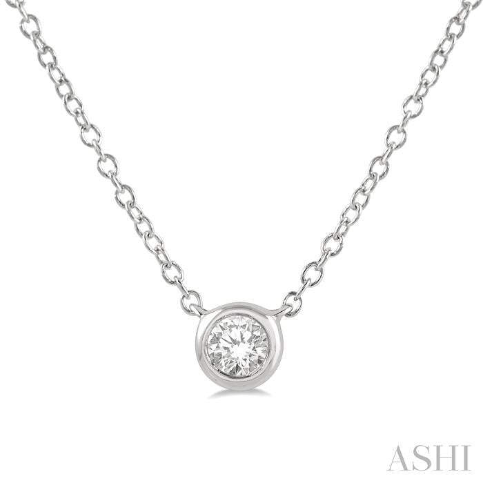 Bezel Set Petite Diamond Fashion Pendant