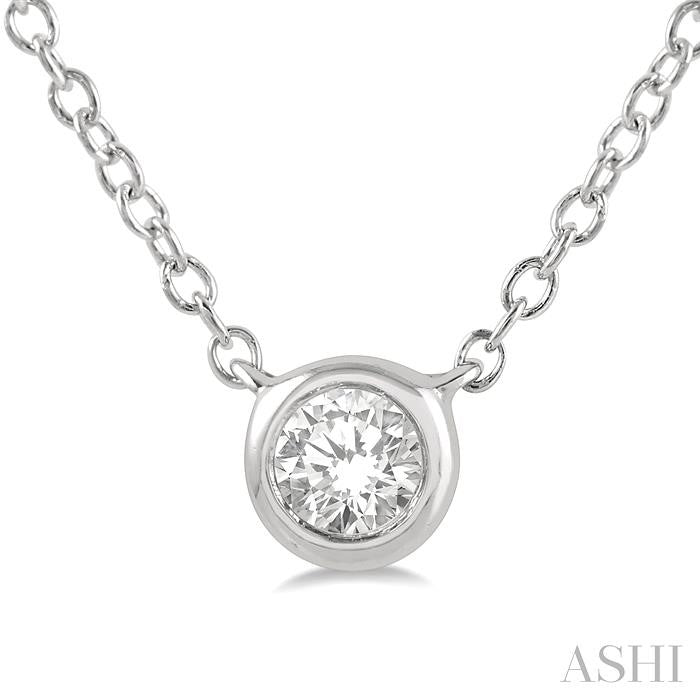 Bezel Set Petite Diamond Fashion Pendant