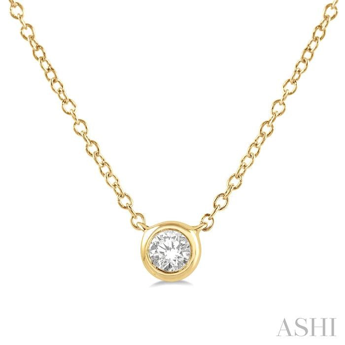 Bezel Set Petite Diamond Fashion Pendant