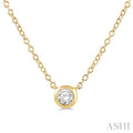 Bezel Set Petite Diamond Fashion Pendant