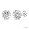 Disco Ball Petite Diamond Fashion Earrings