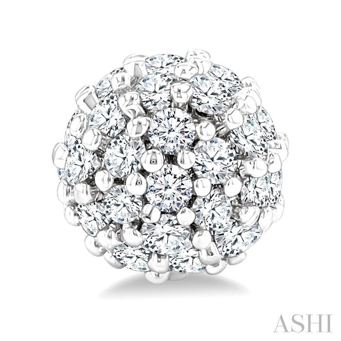 Disco Ball Petite Diamond Fashion Earrings