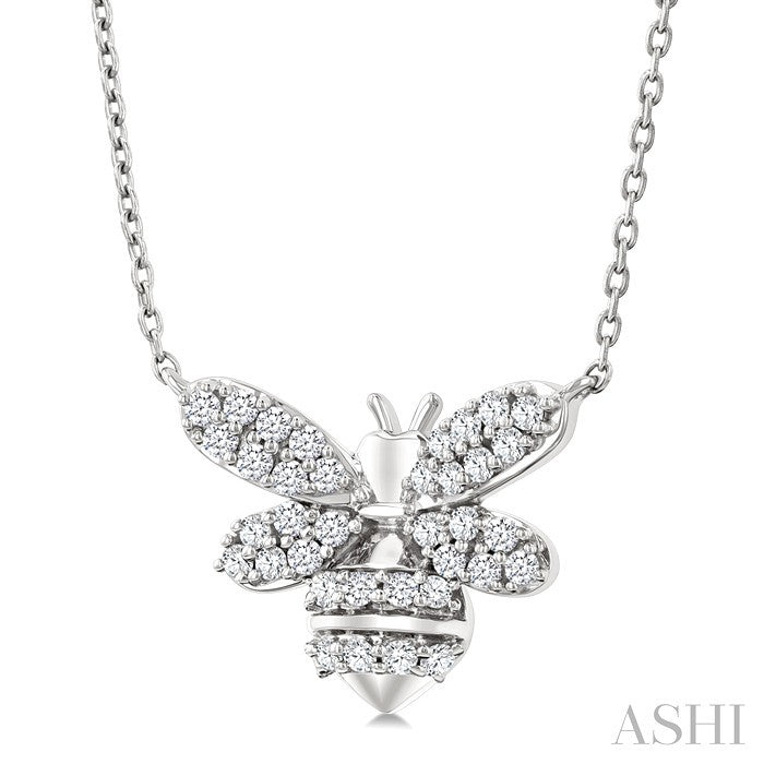 Bumble Bee Petite Diamond Fashion Pendant