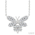Bumble Bee Petite Diamond Fashion Pendant