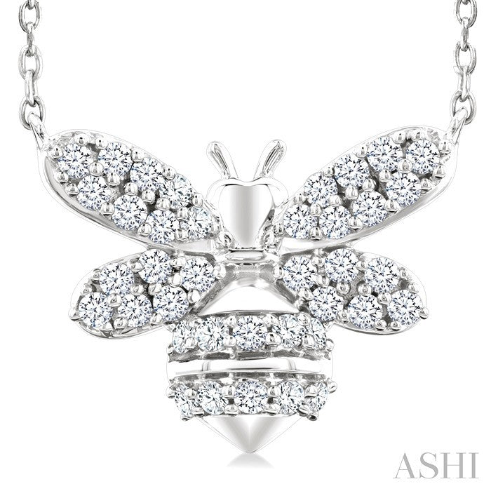 Bumble Bee Petite Diamond Fashion Pendant