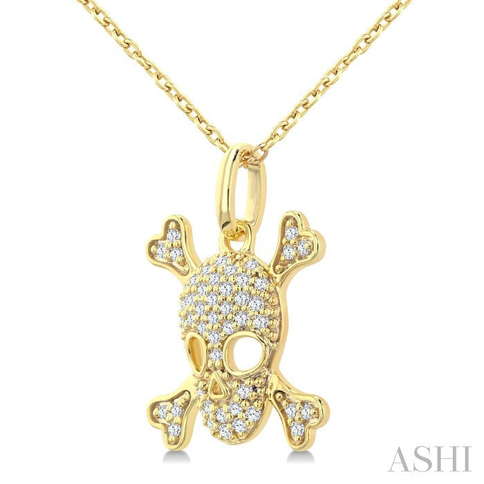 Skull Petite Diamond Fashion Pendant