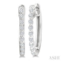 Petite Diamond Fashion Hoop Earrings
