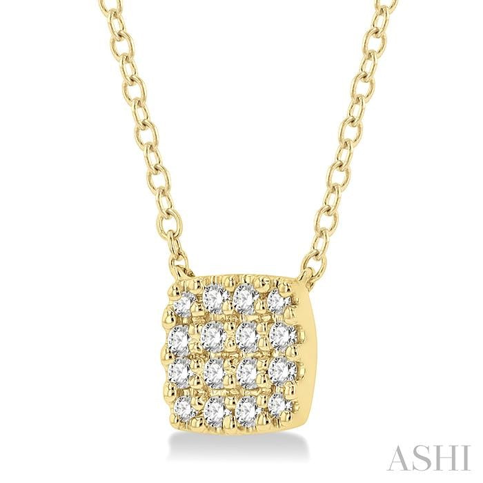 Cushion Shape Petite Diamond Fashion Pendant