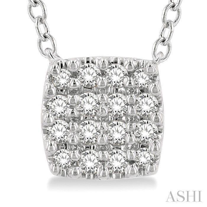 Cushion Shape Petite Diamond Fashion Pendant