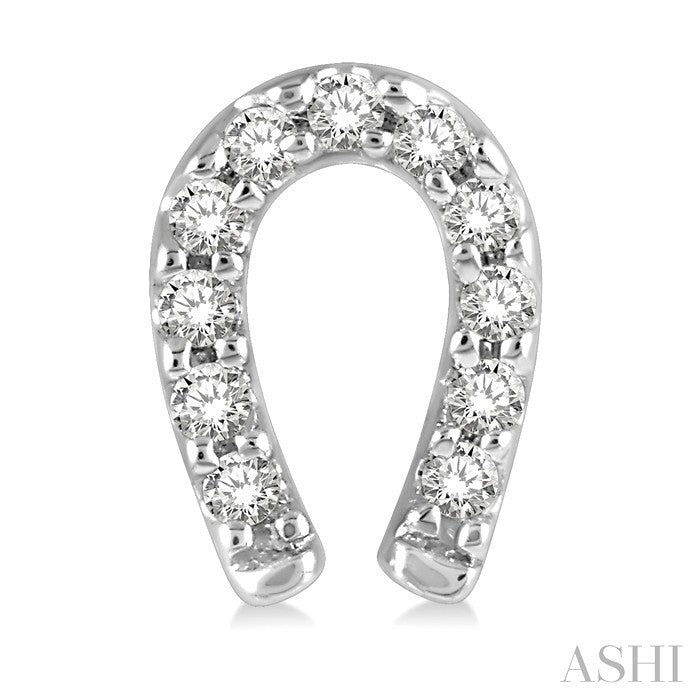 Horseshoe Petite Diamond Fashion Earrings