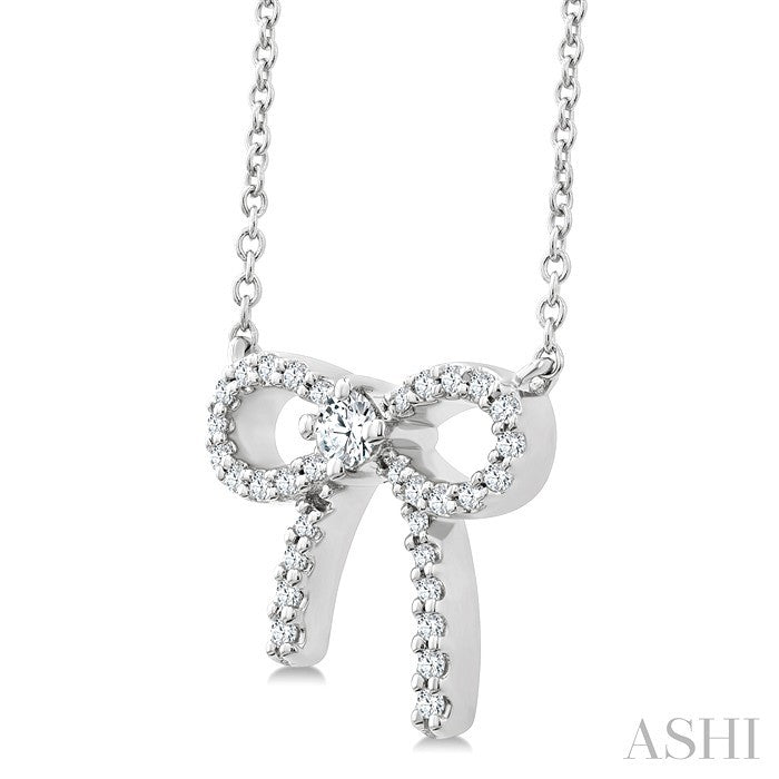 Bow Petite Diamond Fashion Pendant
