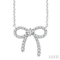 Bow Petite Diamond Fashion Pendant