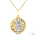 Bitcoin Fluted Diamond Fashion Pendant