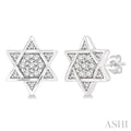 Star of David Petite Diamond Fashion Earrings