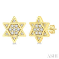 Star of David Petite Diamond Fashion Earrings