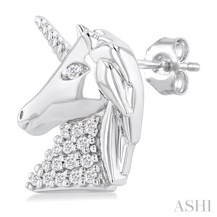 Unicorn Petite Diamond Fashion Earrings