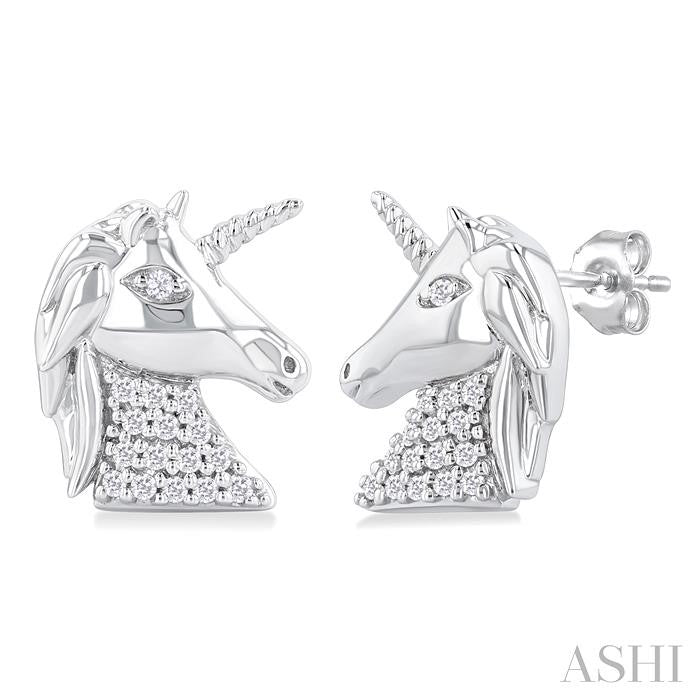 Unicorn Petite Diamond Fashion Earrings