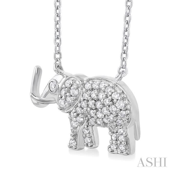 Elephant Petite Diamond Fashion Pendant