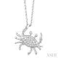 Crab Petite Diamond Fashion Pendant
