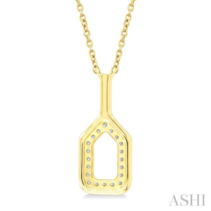 Pickleball Petite Diamond Fashion Pendant