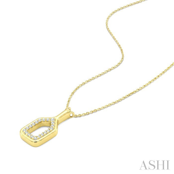 Pickleball Petite Diamond Fashion Pendant