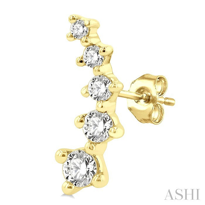 Petite Diamond Fashion Ear Climbers