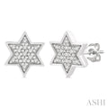 Star of David Petite Diamond Fashion Earrings