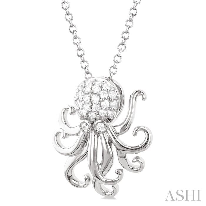 Octopus Petite Diamond Fashion Pendant