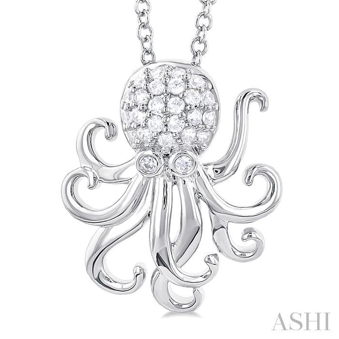 Octopus Petite Diamond Fashion Pendant