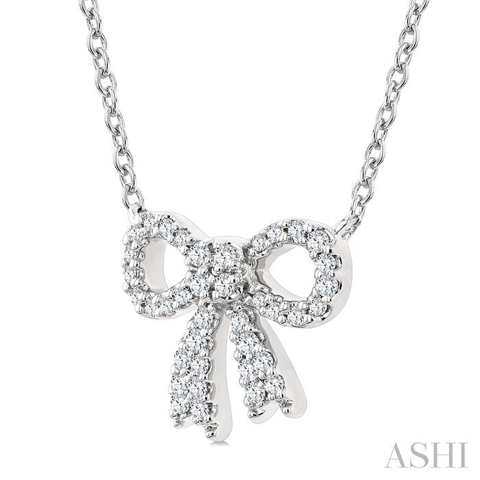 Bow Petite Diamond Fashion Pendant