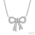 Bow Petite Diamond Fashion Pendant