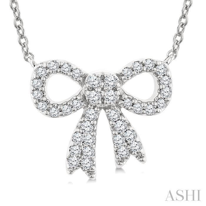 Bow Petite Diamond Fashion Pendant