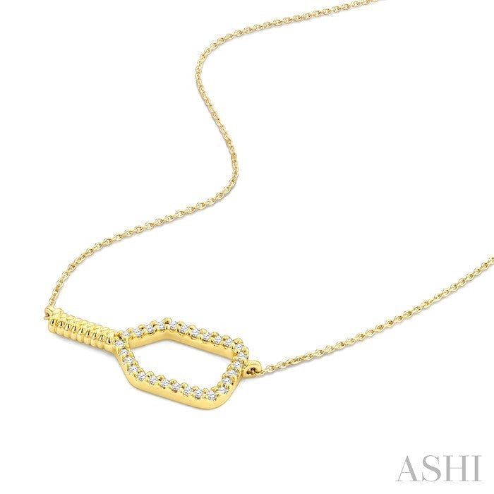 Pickleball Petite Diamond Fashion Pendant