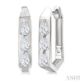 Pear Shape Diamond Hoop Earrings