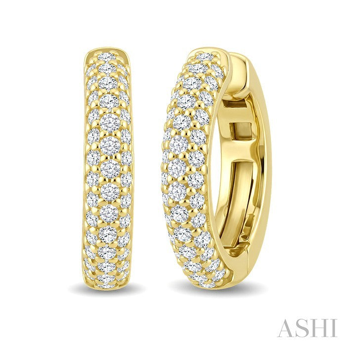 Petite Diamond Fashion Huggie Cuff Earrings