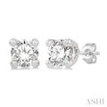 Round Shape Diamond Stud Earrings