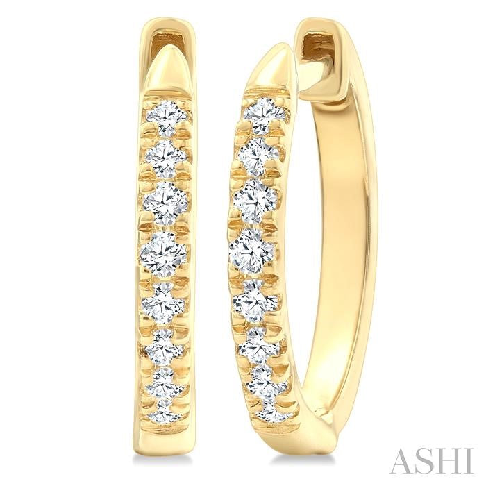 Petite Diamond Huggie Fashion Earrings