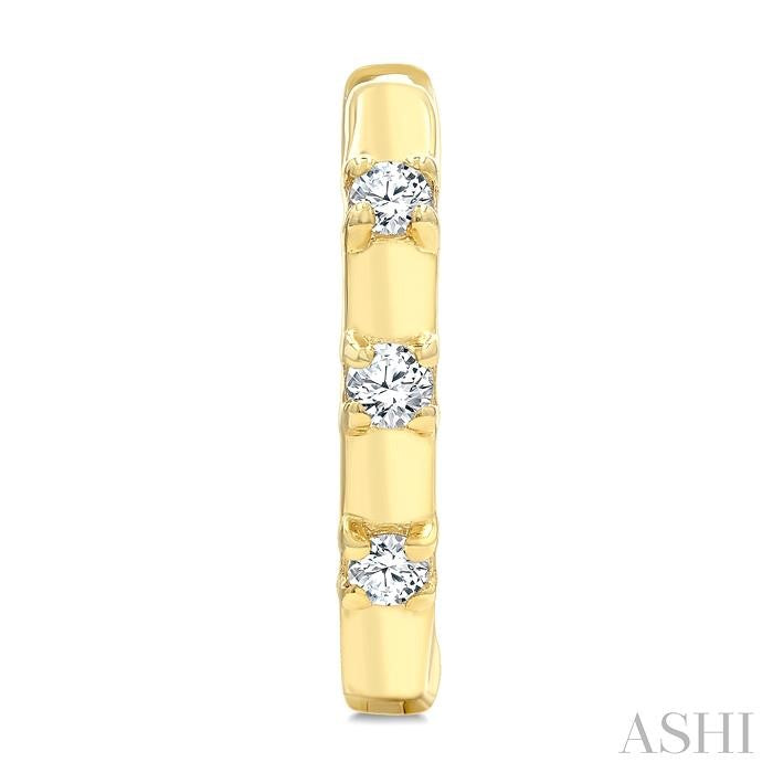 Petite Diamond Huggie Fashion Earrings