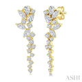 Mixed Shape Scatter Diamond Fashion Earrings