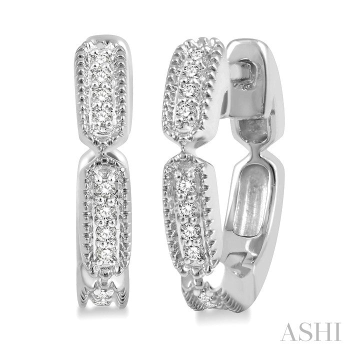 Petite Diamond Huggie Fashion Earrings